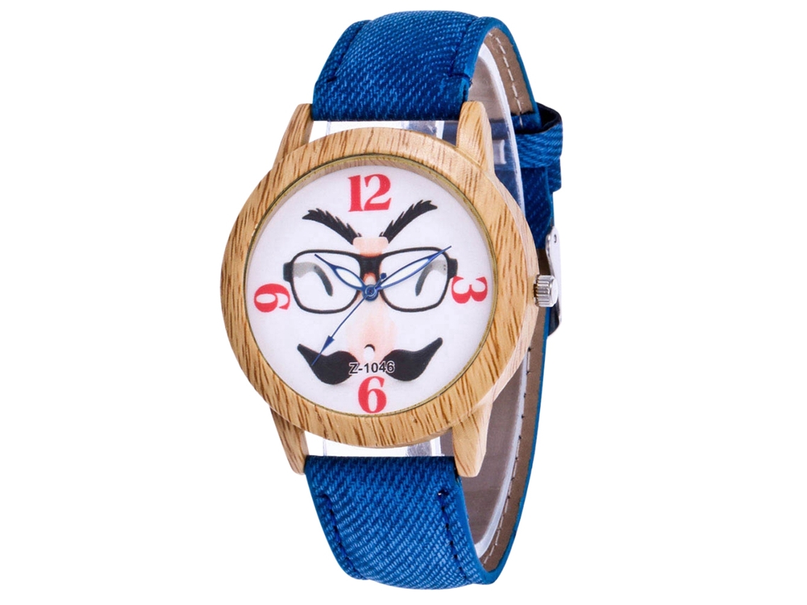 Reloj Casual De Cuarzo Con Correa De Jean Para Hombre Y Mujer Zhoulianfa (azul Real)