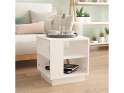 Mesa de Centro de Apoyo 40X40X43 Cm Madera Procesada Blanco