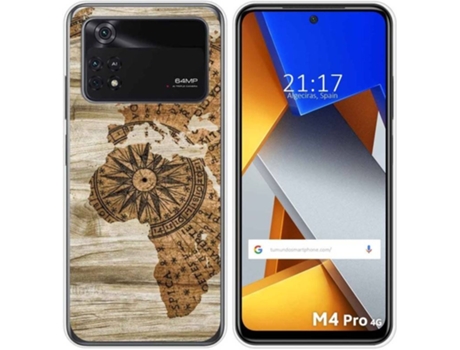 Carcasa para Xiaomi Poco M4 Pro 4G TUMUNDOSMARTPHONE Dibujos Madera 07 Multicolor