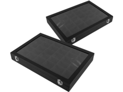 Caja De Almacenamiento De 2 Piezas Para Piedras Y Minerales Con Compartimentos Extraíbles.