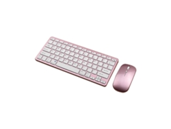 Teclado y ratón inalámbricos Bluetooth recargables Haoyi con tres modos de funcionamiento, compatibles con tabletas Everley891
