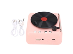 Altavoz Bluetooth Roseate Estilo Tocadiscos Retro Con Calidad Hifi Y Conexión Inalámbrica Bt5.0