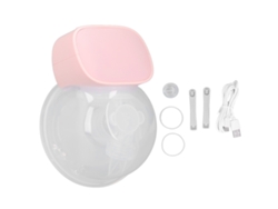 Extractor De Leche Eléctrico Inalámbrico Portátil, Silencioso, Manos Libres, Rosa, 180 Ml.