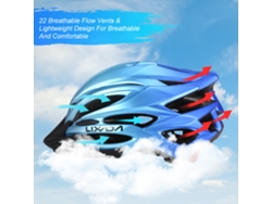 Casco de bicicleta transpirable con luz y visera (sin marca)