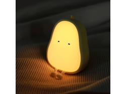 Lámparas de noche para niños, recargables por USB, de ABS y silicona sin BPA, ideal para la lactancia (blancas)