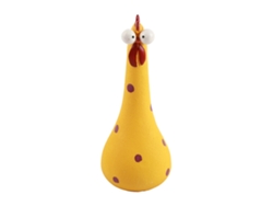 Estatua De Pollo De Cuello Largo De Resina Hecha A Mano Para Decoración De Jardín Y Patio - Amarillo