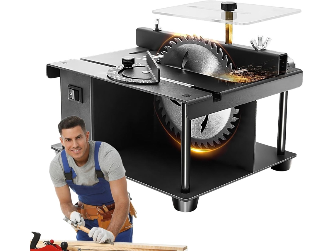 Máquina Eléctrica De Sobremesa Miniatura, Portátil Y De Precisión Para Trabajar La Madera.
