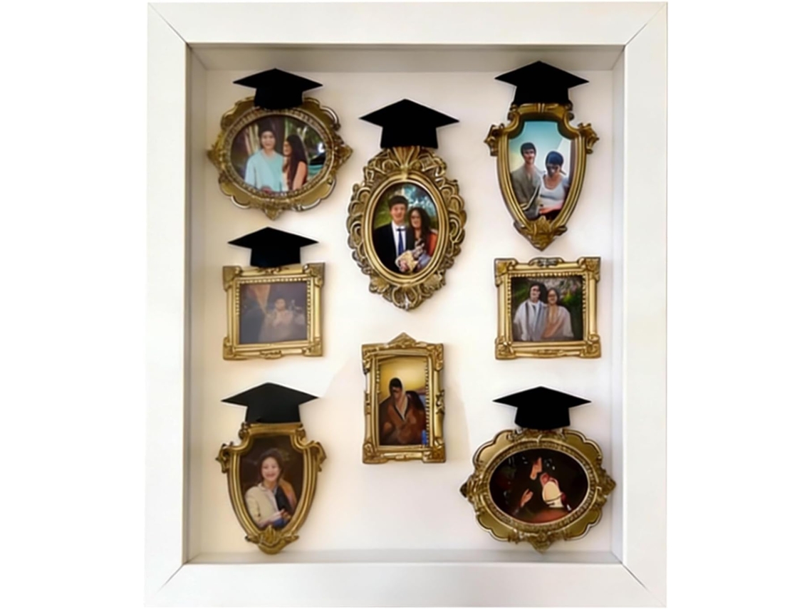 Marco Fotos Museo Decoración Silueta Antigua Cajas Miniatura Hacer Mismo Graduación Cumpleaños Fiesta Valentín
