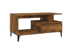 Mesa de Centro de Apoyo 90X49X45 Cm Derivados Madera Roble Ahumado