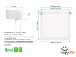 Estor Enrollable HAPPYSTOR Estampado Digital Cocina HSCC91020 155x180 cm