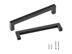 Juego de 30 tiradores negros de acero inoxidable de 128 mm para cajones y armarios