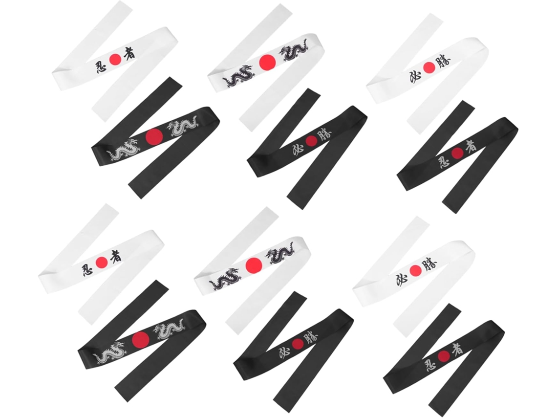 12 Cintas Para La Cabeza Hachimaki Para Kárate, Deportes Y Cocina.