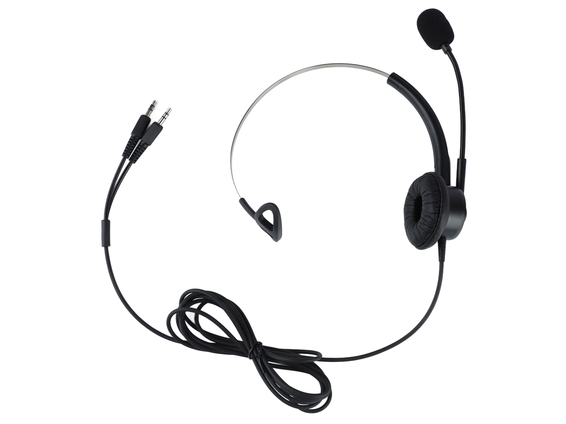 Auriculares Hd Ajustables, De Plástico Antiestático Cómodo, Con Conector De Repuesto De 3,5 Mm.