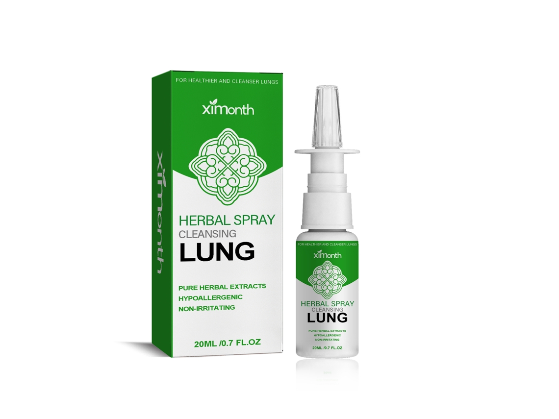 El spray nasal a base de hierbas alivia la congestión y la picazón.