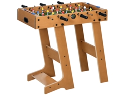 Mesa Pebolim Dobrável Madeira 69x37x70 2 Bolas 6 Manoplas Jogos Família