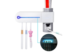 Esterilizador UV para múltiples cepillos de dientes, portacepillos, limpiador y dispensador automático de pasta de dientes. Nostalgia88