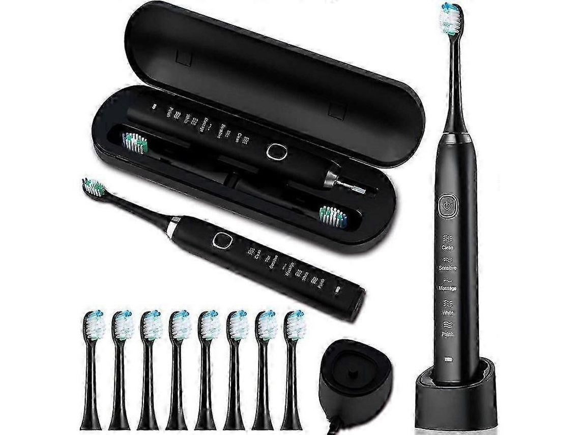 Cepillo De Dientes Eléctrico Sarmocare S100 Recargable Por Usb E Impermeable Con 8 Cabezales.