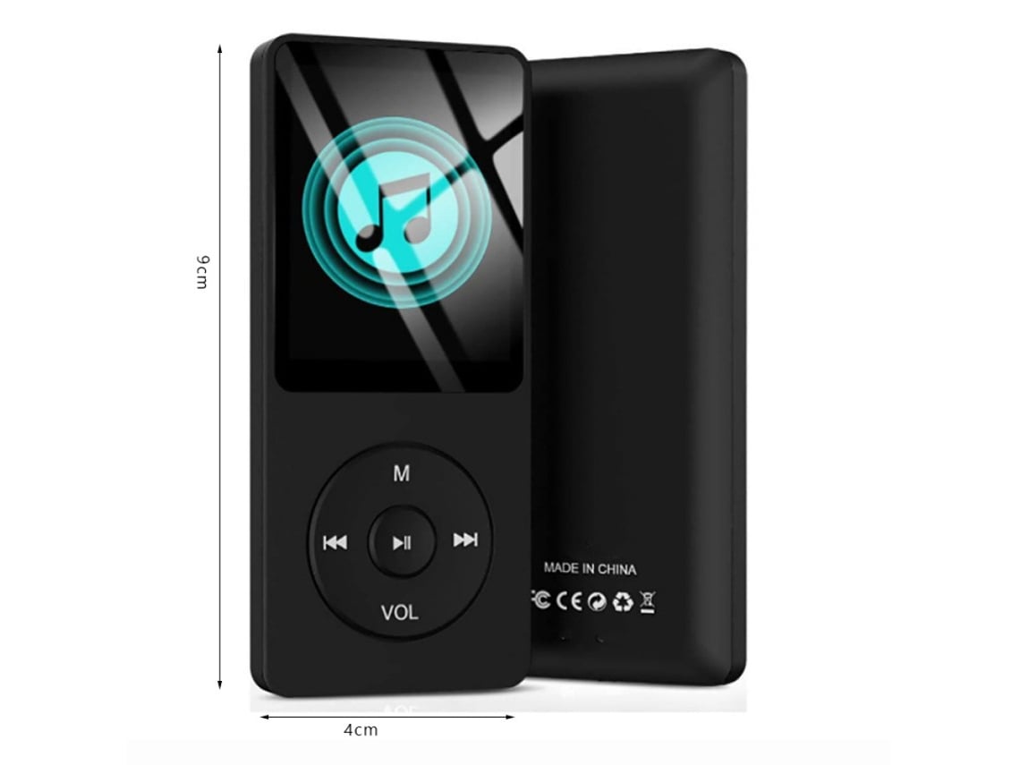 Mini reproductor MP3 MP4 con Bluetooth, pantalla a Color de 1,8