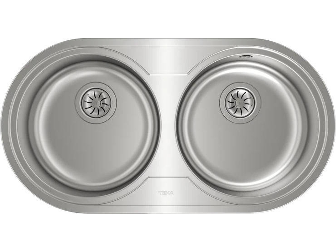 Fregadero TEKA DR 80 2C (44 x 84 x 14 cm - Empotrado - Inox)