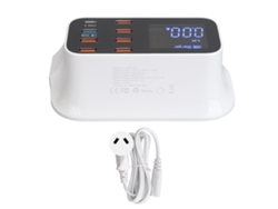 Concentrador De Escritorio Usb (carga Rápida Inteligente De 8 Puertos)