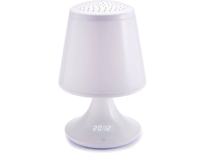 Reloj Despertador BIGBEN INTERACTIVE RRVP01 (Blanco - Digital - FM - Pilas y corriente)