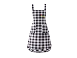 Delantal Femenino De Moda Polyester Con Doble Bolsillo Para Cocina Y Trabajo Estilo Occidental Bonito