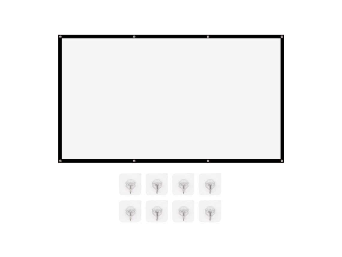 Pantalla De Proyector Hd Portátil Y Plegable De 100 Pulgadas Para Uso En Interiores Y Exteriores - Suave Y Nítida