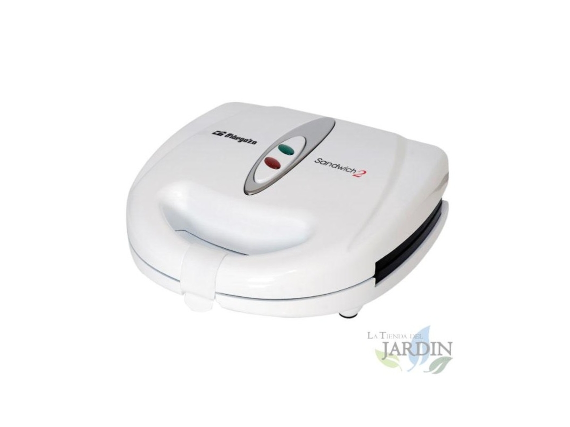 Sandwichera Blanca ORBEGOZO Potencia 800W.