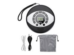 Reproductor de CD portátil con conector para auriculares y carga USB