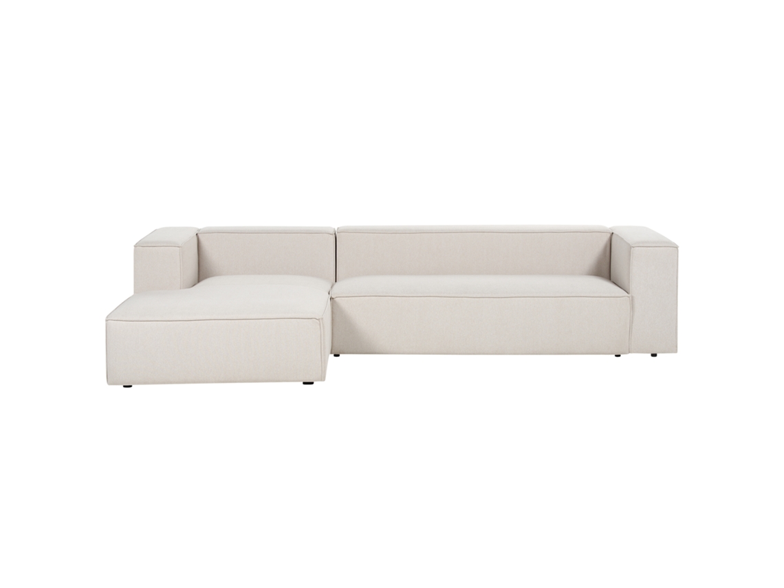 Sofá de 3 plazas BELIANI Vernon de Poliéster Beige 330x178x68