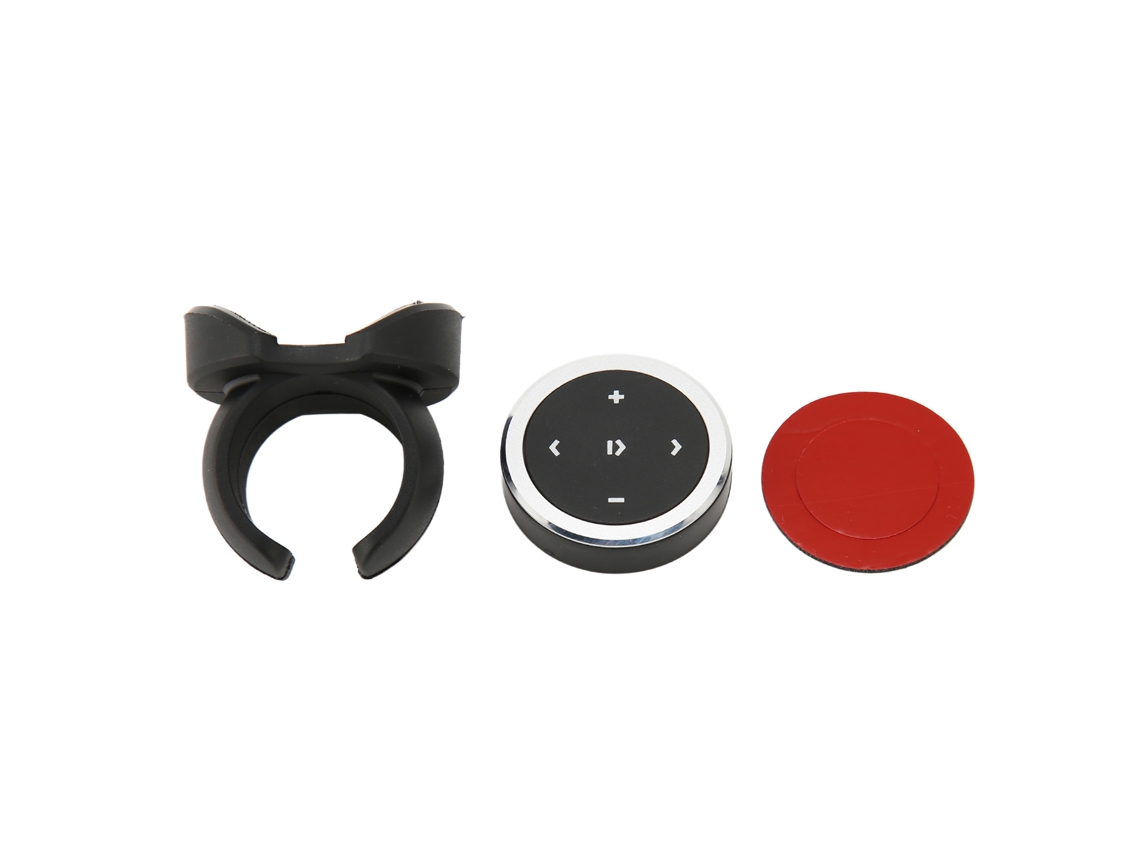 Control Remoto Inteligente Bluetooth Con Botón Multimedia Y Soporte Para Teléfonos Móviles, Tabletas Y Automóviles - Plateado