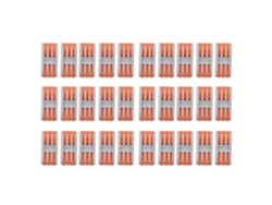 30 Unidades De Conectores De Cable De Palanca Compactos De 3 Núcleos Para Diámetro De Cable De 0,08~4 Mm² Paquete De 2-3