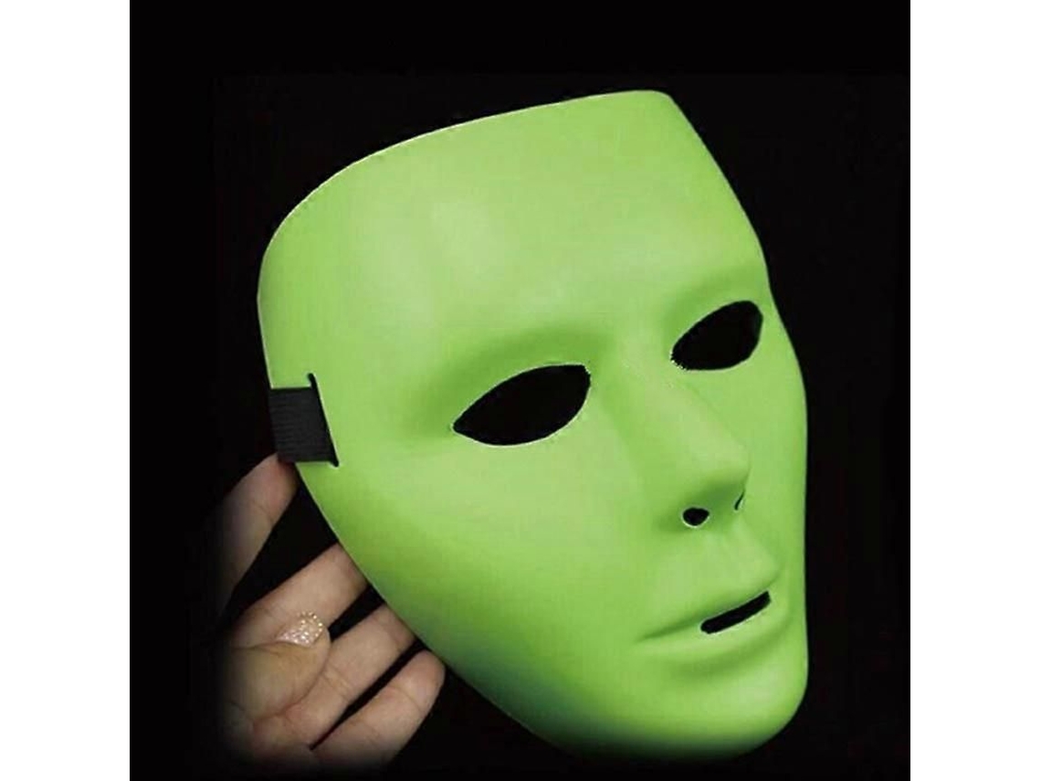 Máscara Luminosa De Pvc Ecológica Jabbawockeez Para Fiesta De Halloween 15x18cm/16.5x19.5cm