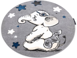 Alfombra DYWANY LUSZCZOW Petit Elephant (Gris - 140 cm - Polipropileno)
