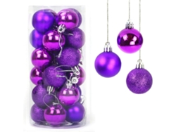 Bolas brillantes y opacas, elegante adorno navideño colgante, bolas irrompibles y decoración navideña Kofihety