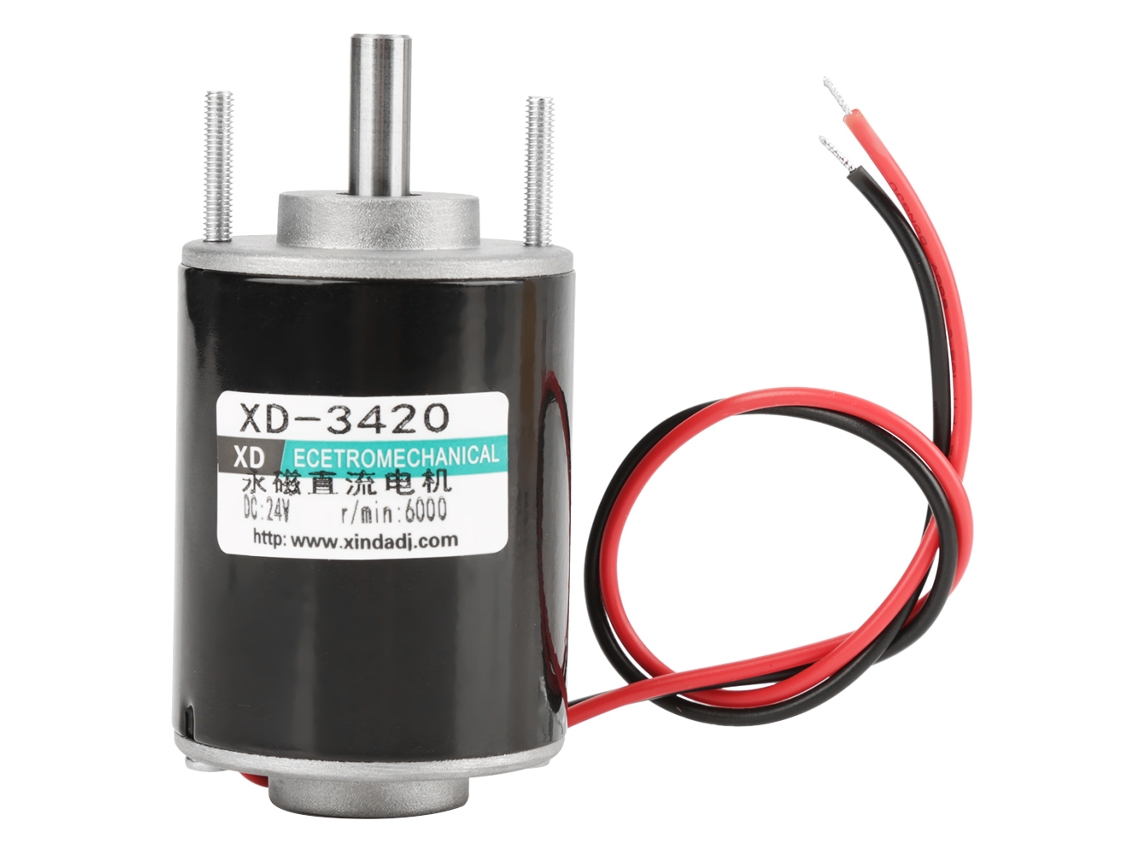 Motor De Cc De 30 W Con Eje Hueco De Imán Permanente, Velocidad Ajustable, 24 V, 6000 Rpm.