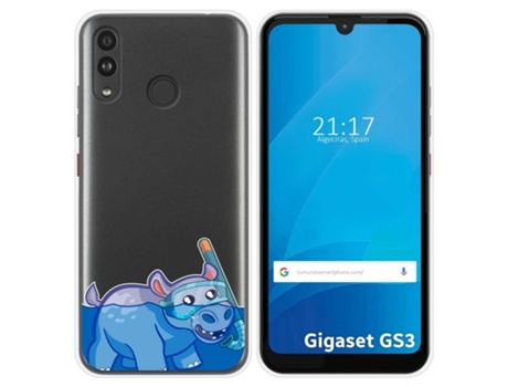 Carcasa Gigaset GS3 TUMUNDOSMARTPHONE Dibujos Transparente Multicolor