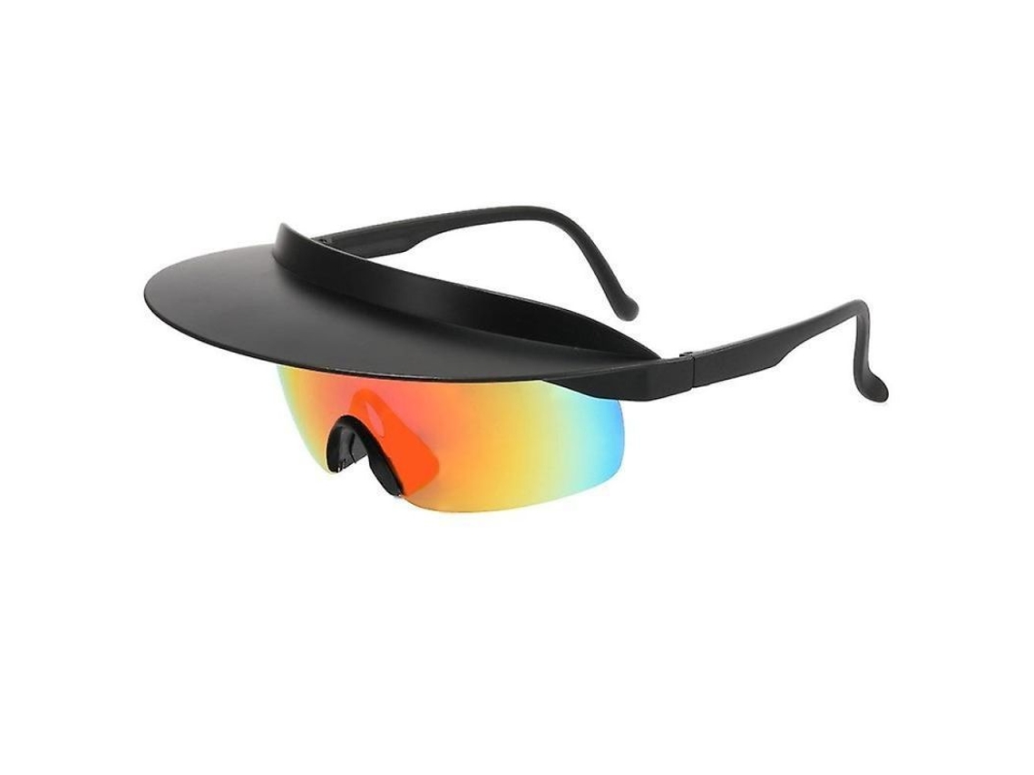 Gafas De Ciclismo Con Visera Monoblock, Gafas Deportivas Polarizadas, Anti-uv, Para Senderismo, Conducción Y Deportes Al Aire Libre Negro Rojo
