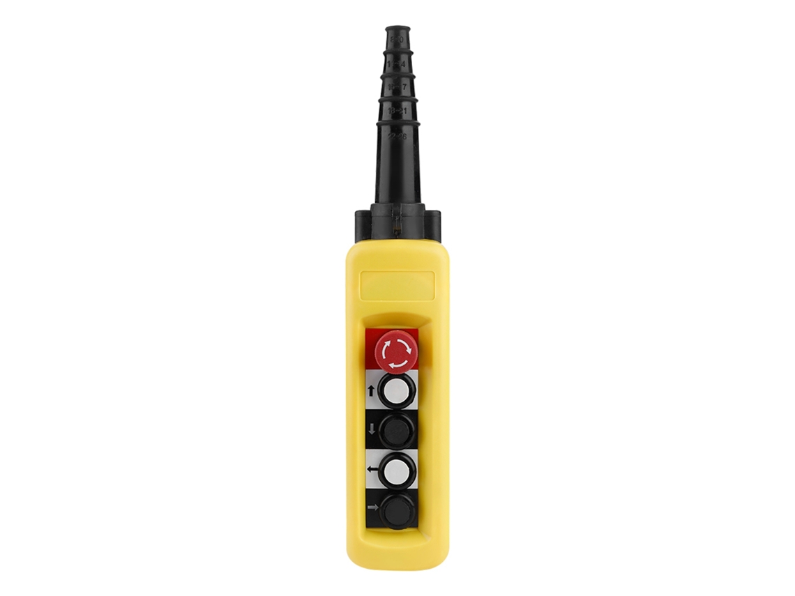 Interruptor de botón de control del cabrestante de la cadena de la grúa (control de 4 botones, función de control colgante para elevación)