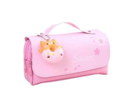 Bonito Estuche Unicornio Estuche Para Lápices De Igual Capacidad Estuche Multifunción Portátil Con Compartimento, Rosa ZMDECQNA