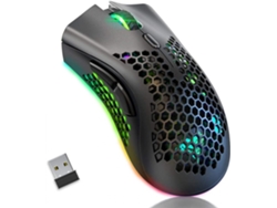 Inalámbrico Gaming Mouse, Computer Mouse With Honeycomb Shell, 3 Adjustable Dpi, Usb Receiver, Ergonomic Rgb Optical Gaming Mice Mouse For Laptop Pc Mac St-001