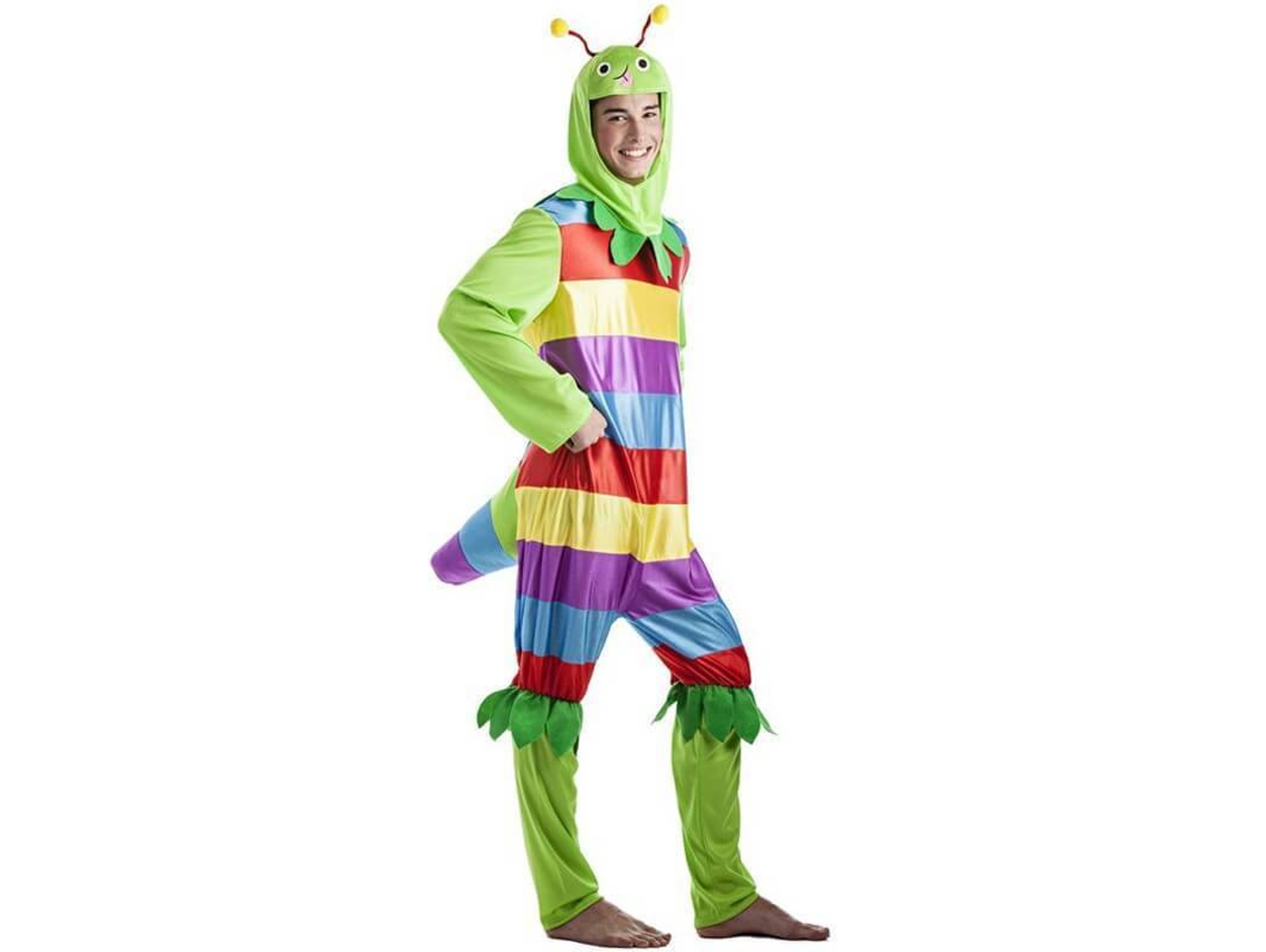 Disfraz de Hombre DISFRAZZES Gusano Multicolor (Talla: M/L)
