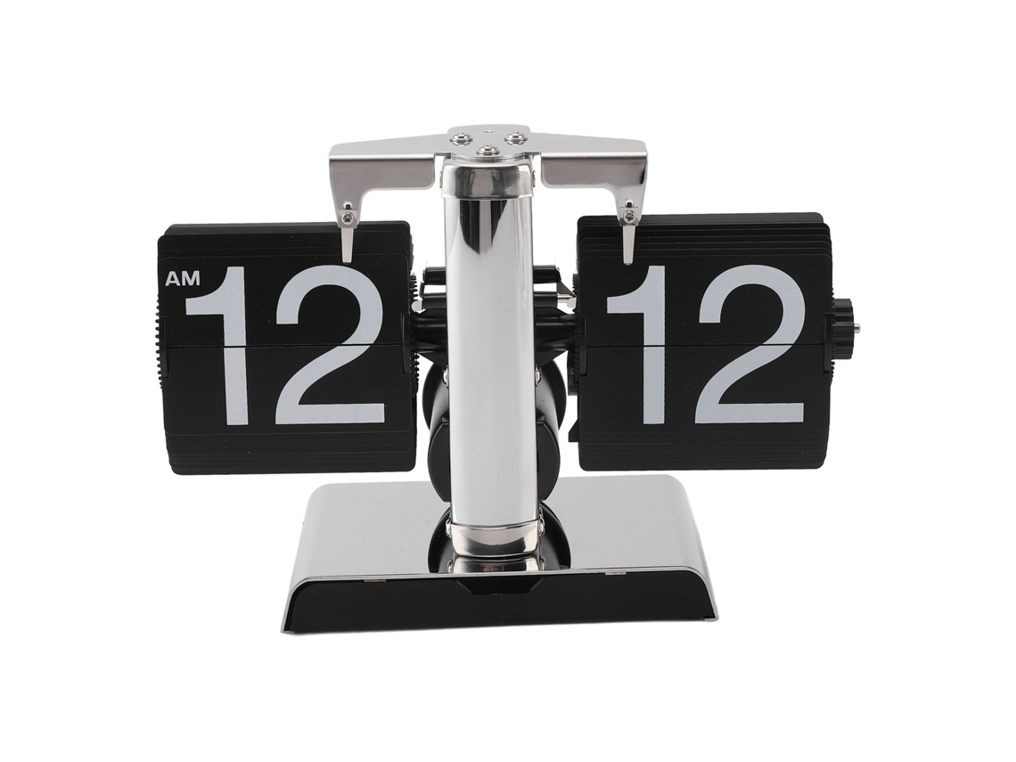 Reloj De Páginas Automático Mecánico De Pila Para Mesa, Reloj De Volteo Vintage Antiguo Para Hogar