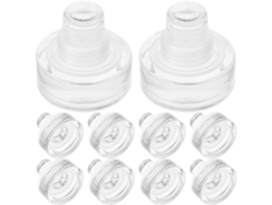 Tapones De Silicona Para Botellas De Vidrio, Paquete De 10, Reutilizables, Profesionales.