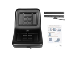 Asiento de tractor ajustable, ajuste universal, negro OEM