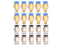 Kit De 20 Conectores Neumáticos Para Impresoras 3d Pc4-m6 Pc4-10 Para Creality Ender 3