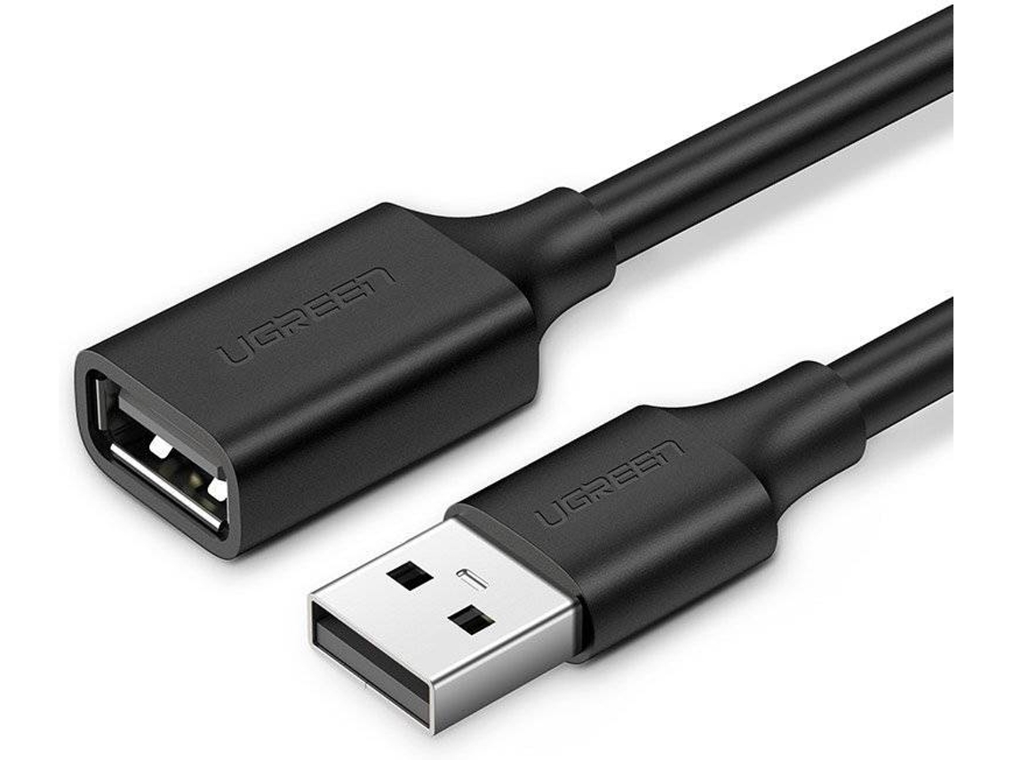 Cable UGREEN (USB - 2m - Negro)