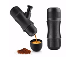 Cafetera de café expreso portátil manual - Mini bolsillo - Dispositivo de camping para viajes de café al aire libre - Negro - Espresso UNBRAND