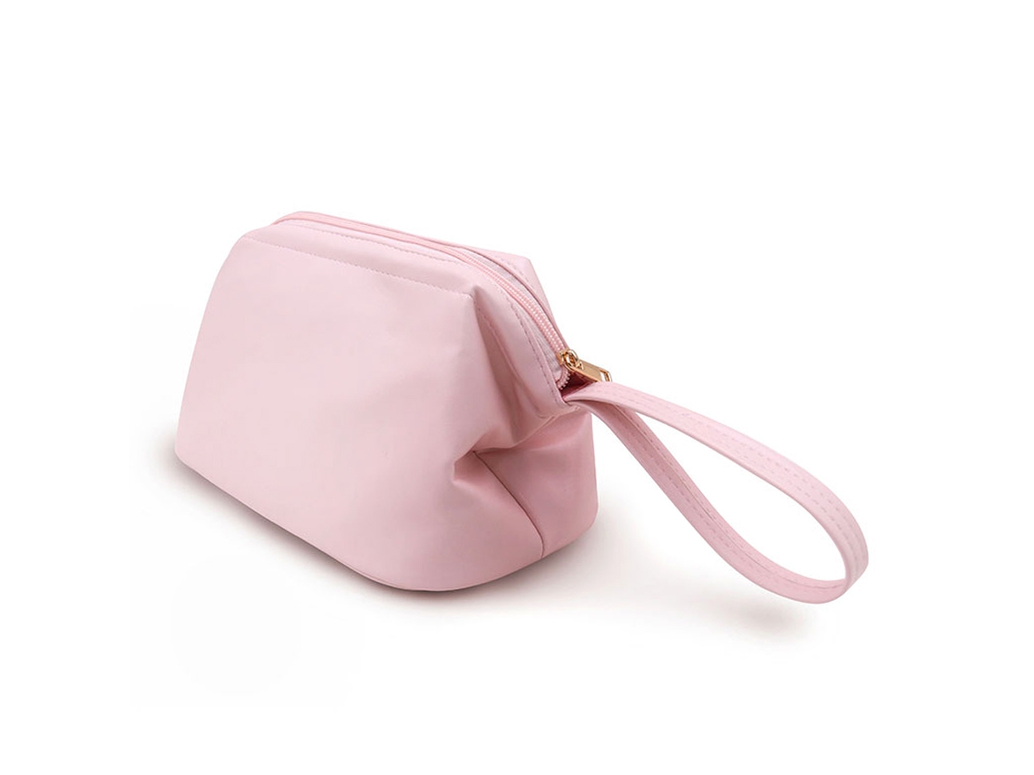 Neceser portátil para maquillaje y cosméticos para mujer, color rosa (27 x 16 x 8 cm)
