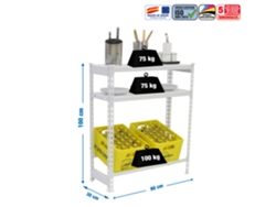 Botellero metálico Simonbottle Shelf 1-2- 1000x800x300 Bco/bco